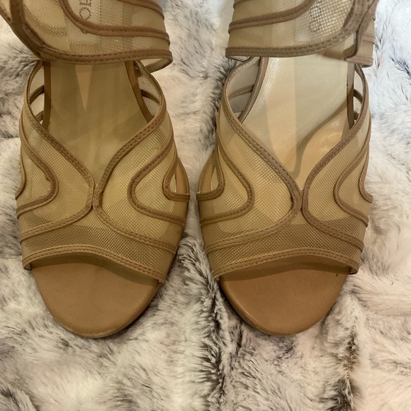 Jimmy Choo Caged Tonal Stitch Strappy Mesh High Heel Sandals sz 39 - Picture 5 of 16